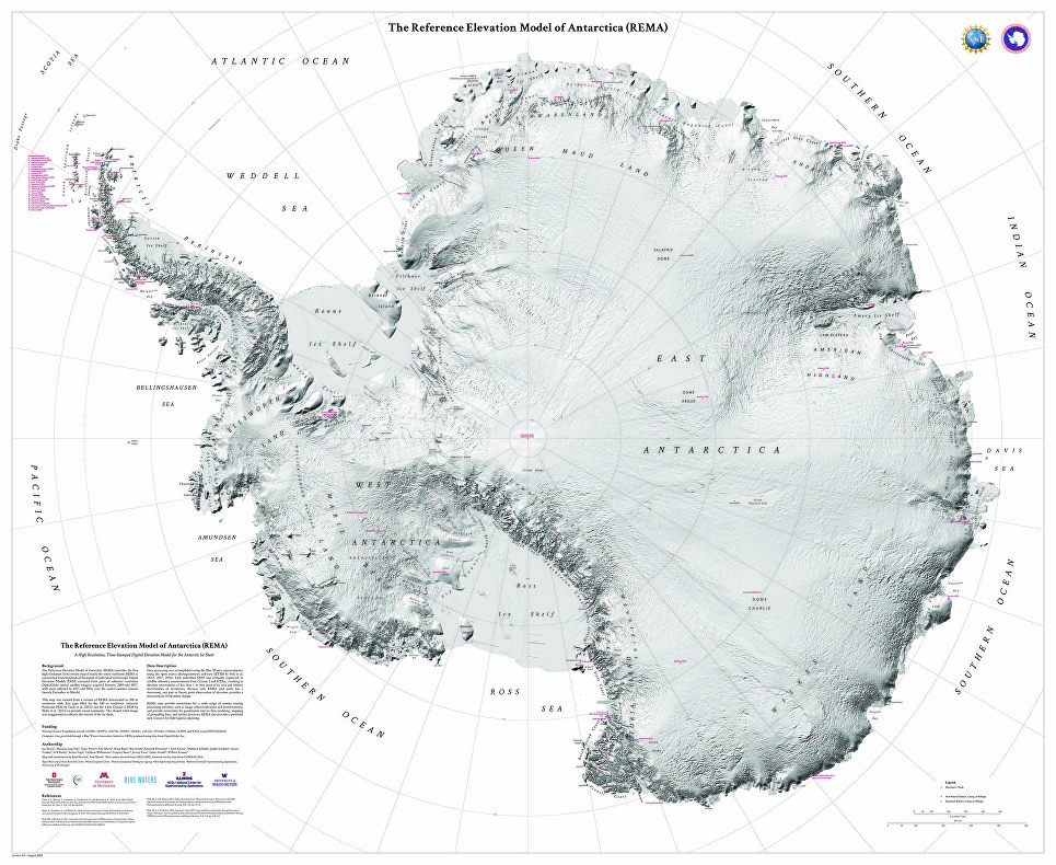 Ученые составили самую точную карту Антарктиды