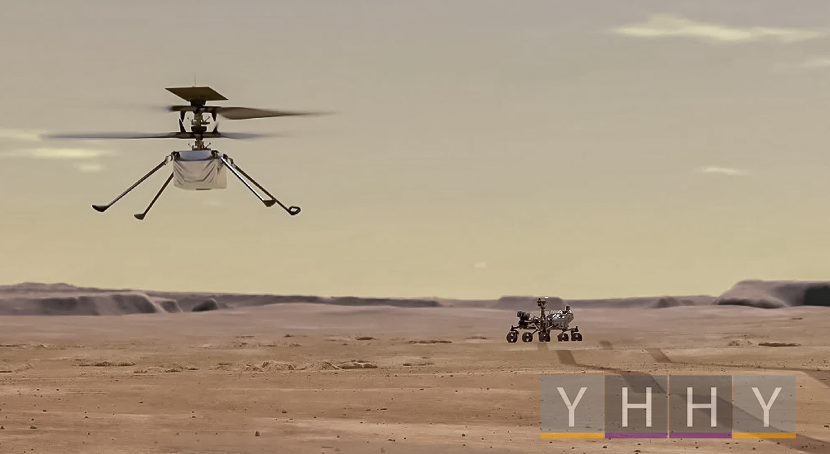 Первые полеты вертолета НАСА Ingenuity «Изобретательность» на Марсе