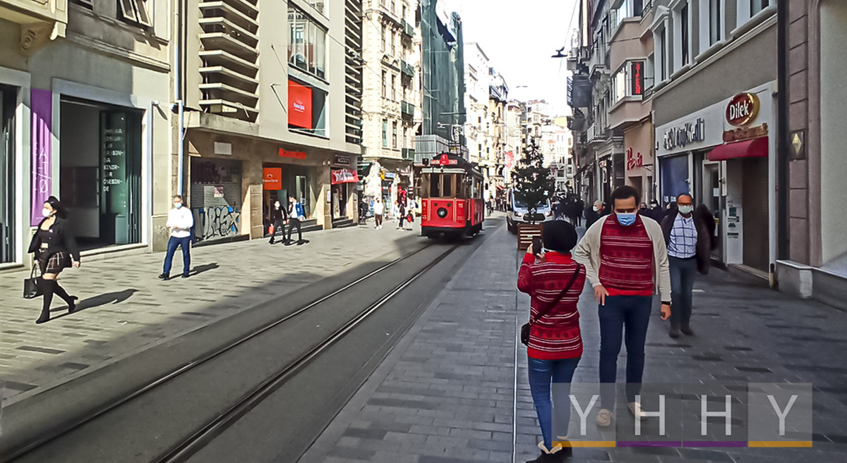 Флаг Улица Истикляль в Стамбуле