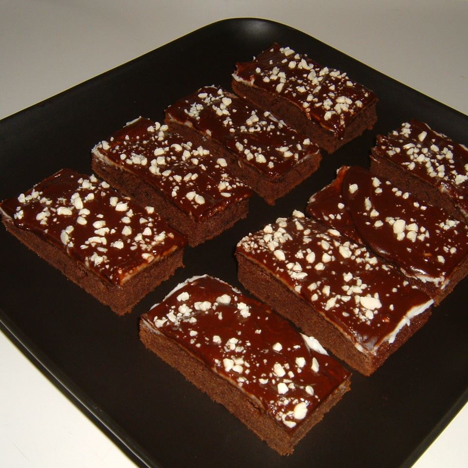 шоколадно-мятные пирожные
