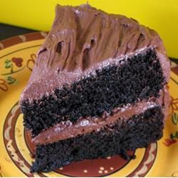 Темно-шоколадный торт с перечной мятой