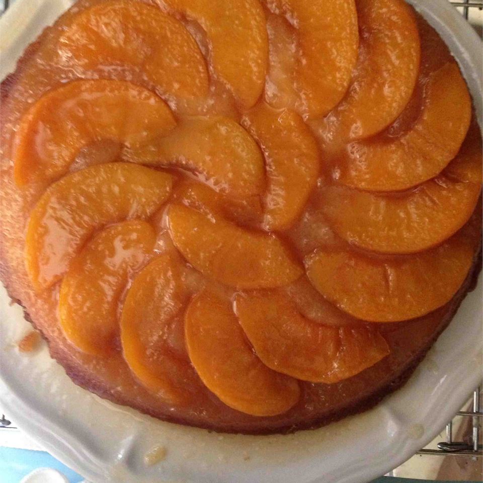 Персиковый перевернутый торт II