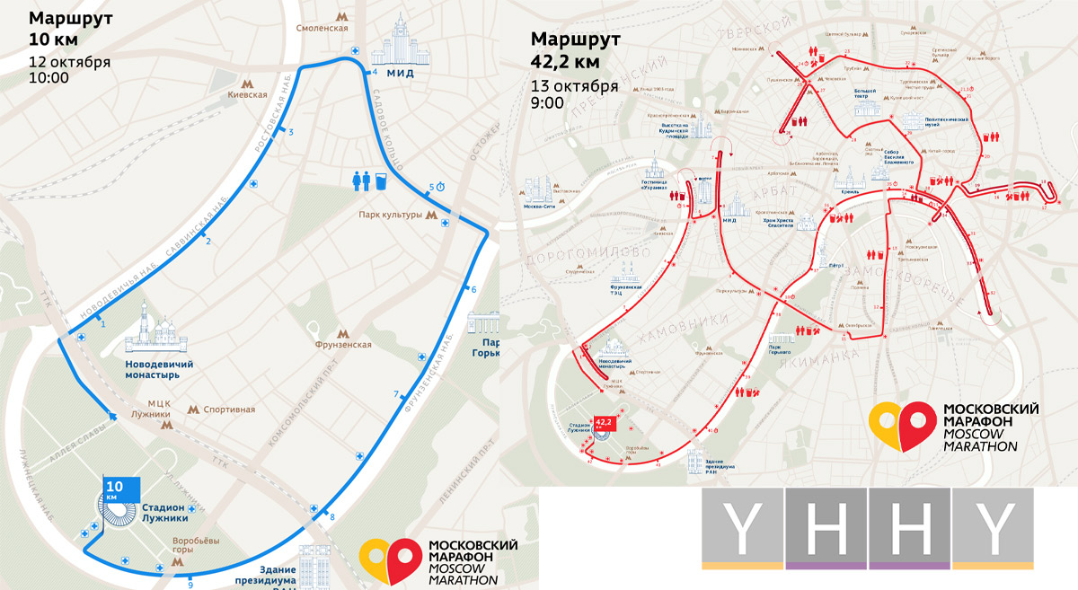 Маршруты московского марафонв 2024 года