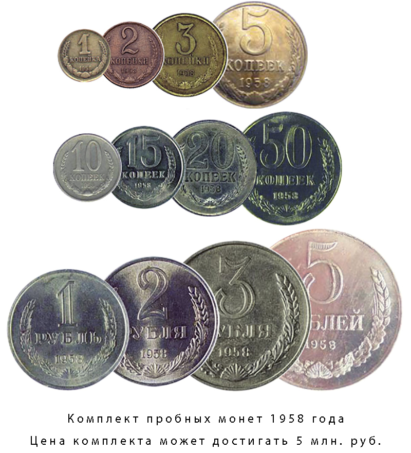 монеты 1958 года